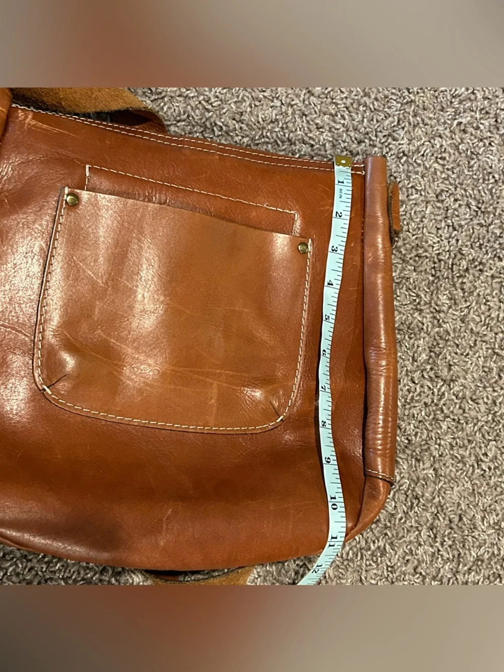 Patricia Nash Italian Saddle Leather Crossbody Bag Western Boho